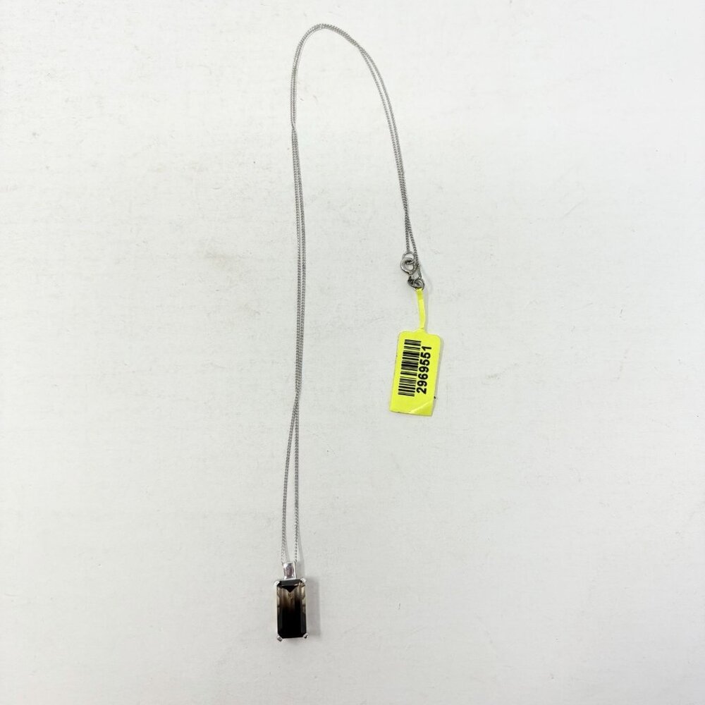Shop LC Amz Quartz Platinum Over Sterling Silver Pendant With Chain 5452‎